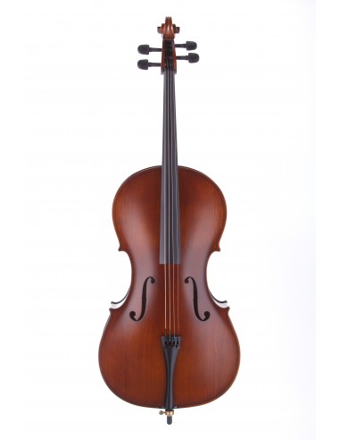 Cello Flame 4/4 Cello De 4/4 Con Fondo De Maple Flameado